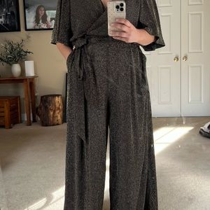 Torrid Gold/Black Jumpsuit